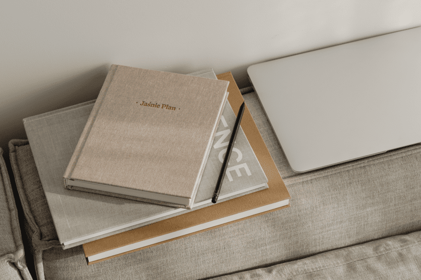 a minimalistic notebook
