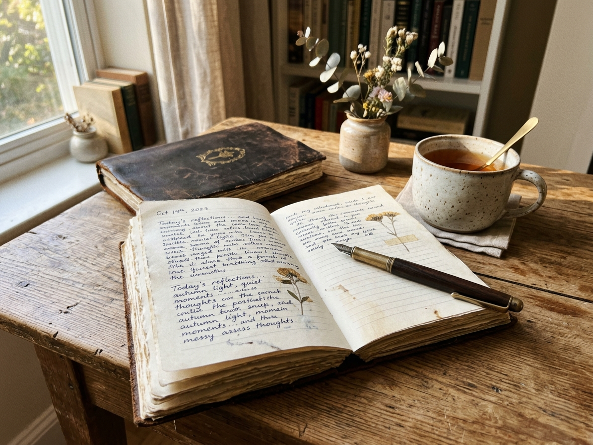 a featured image for a blog post about journal prompts to process emotions