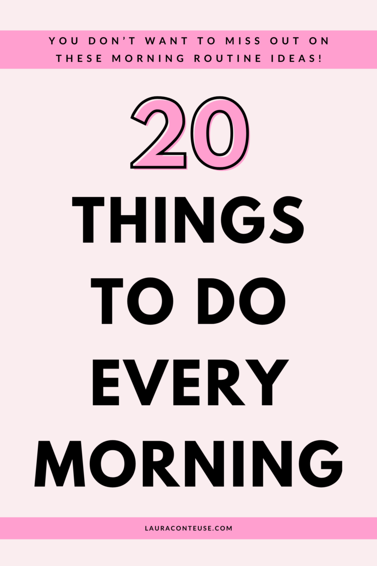 20 Important Things To Do Every Morning for a Successful Day