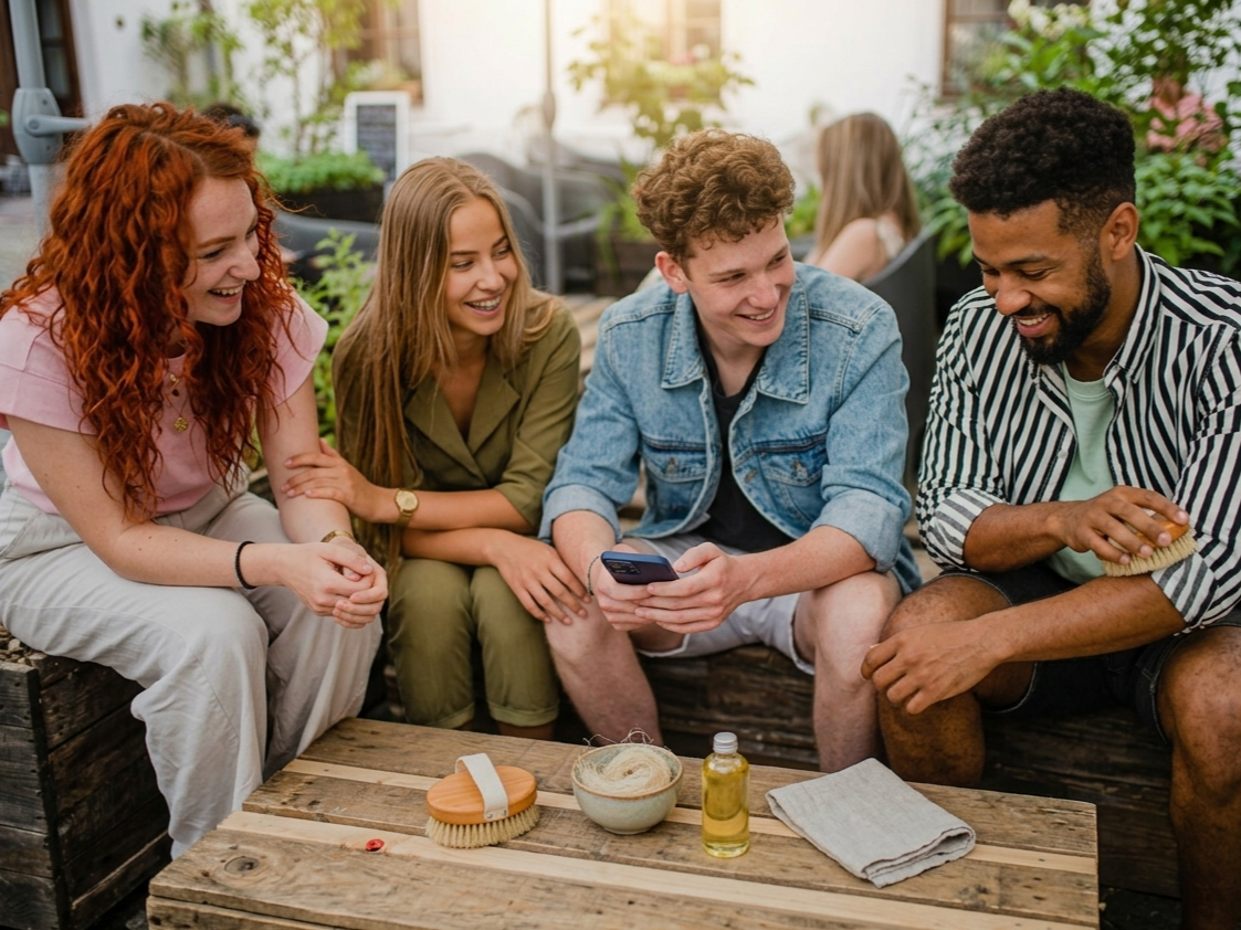 a featured image for a blog post about questions to ask your friends