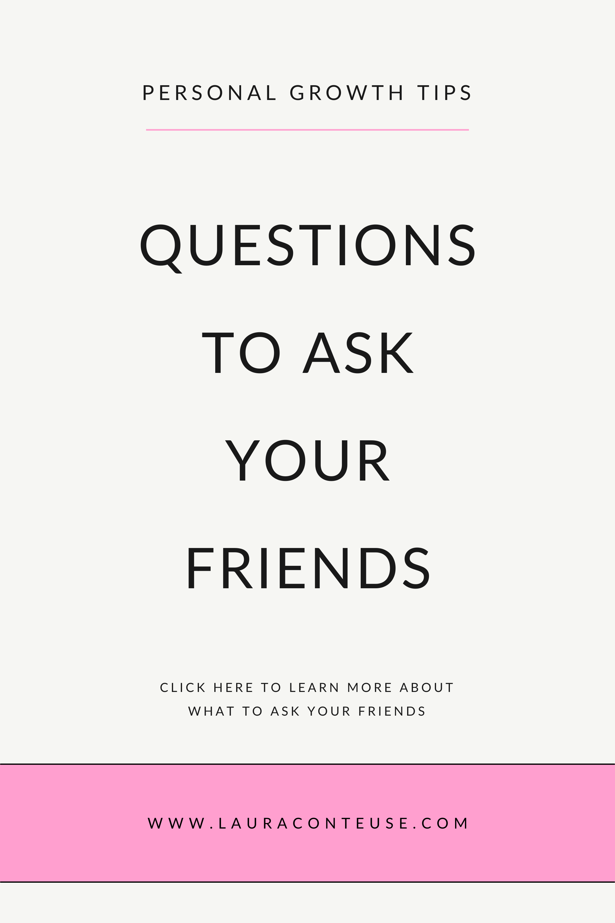 a pin that says in a large font questions to ask your friends