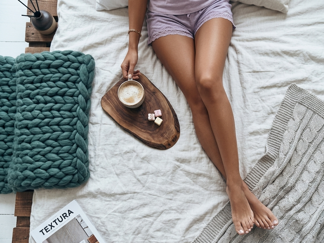 a featured image for a blog post about that girl evening routine