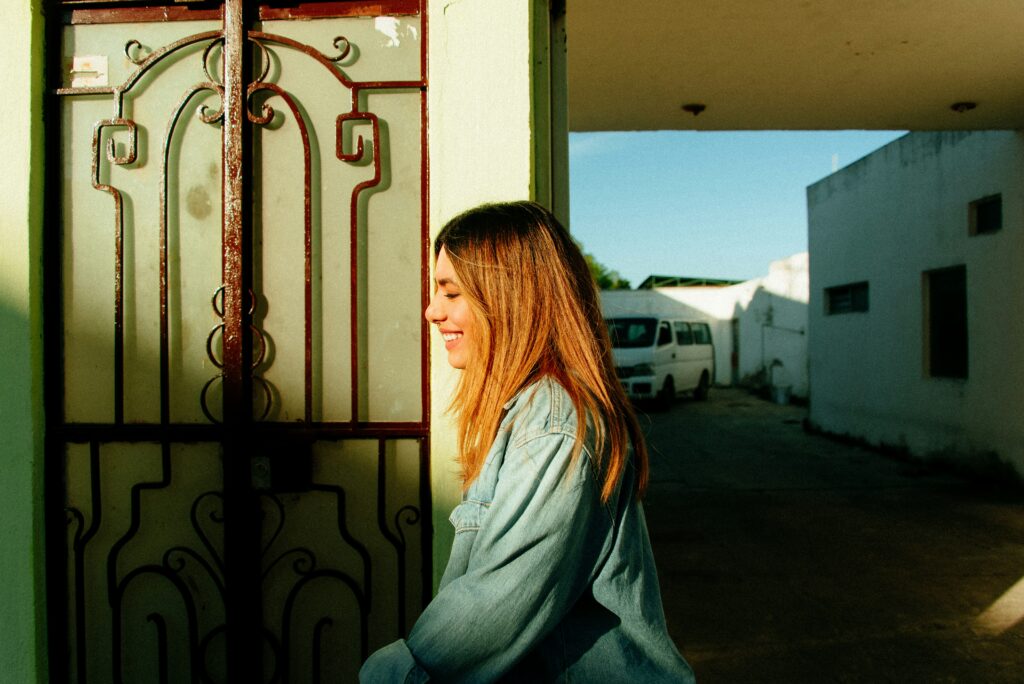 a happy woman