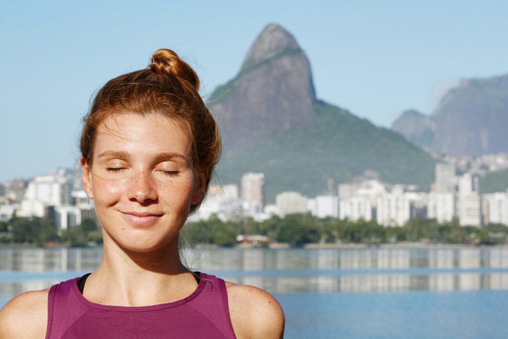 a happy woman
