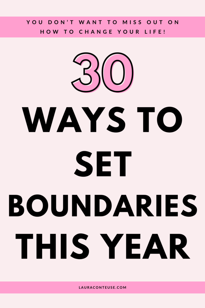 a pin that says in a large font how to set boundaries