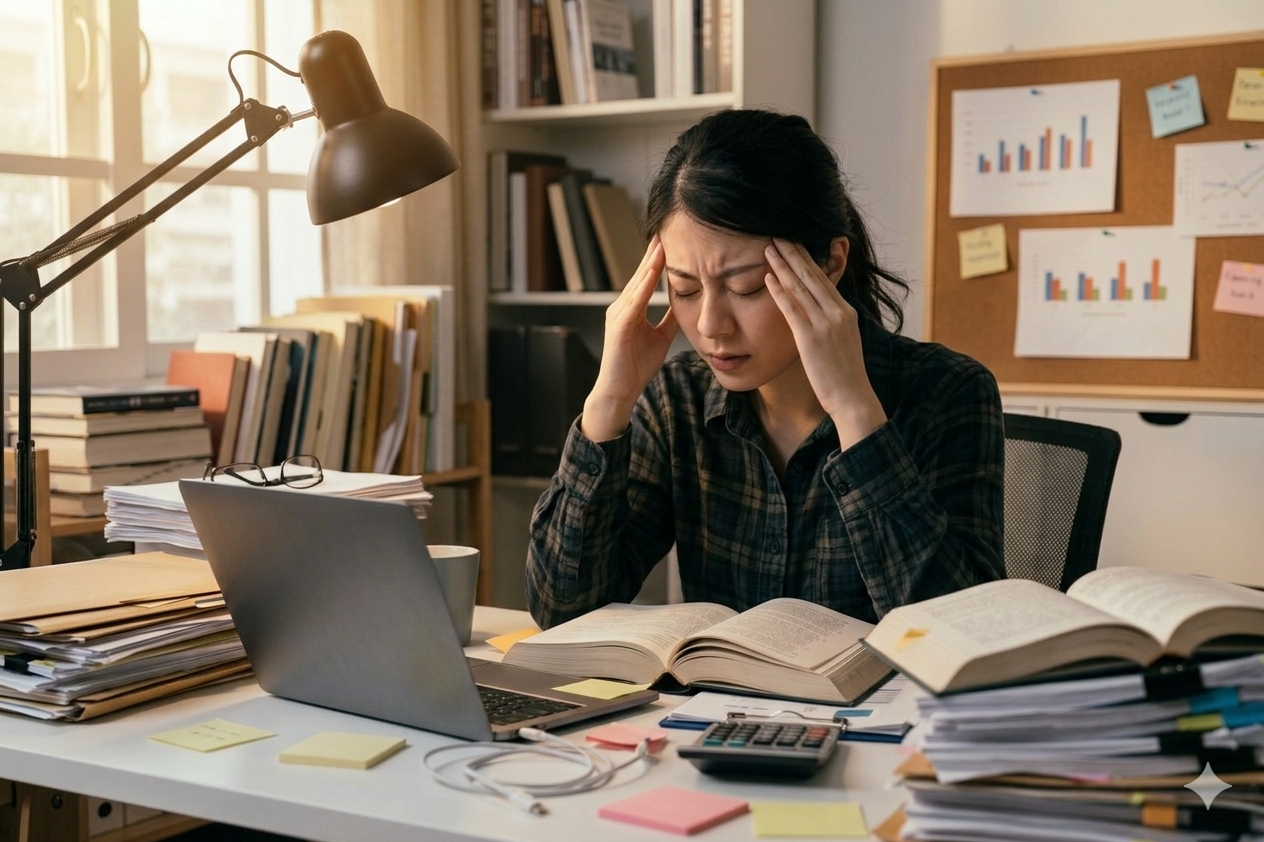 a featured image for a blog post about how to recover from burnout