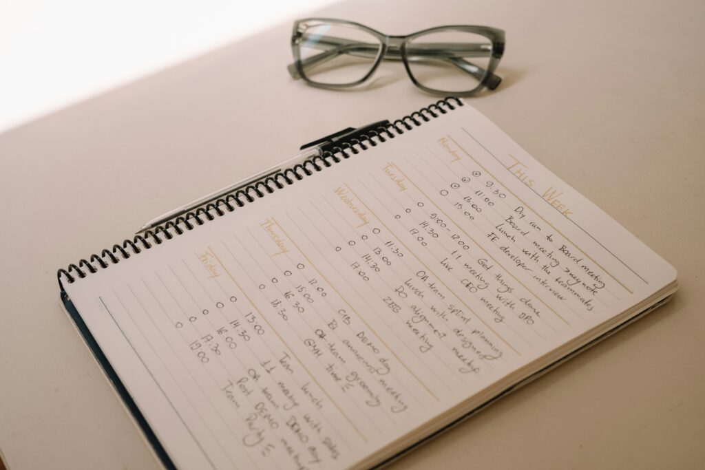 a notebook
