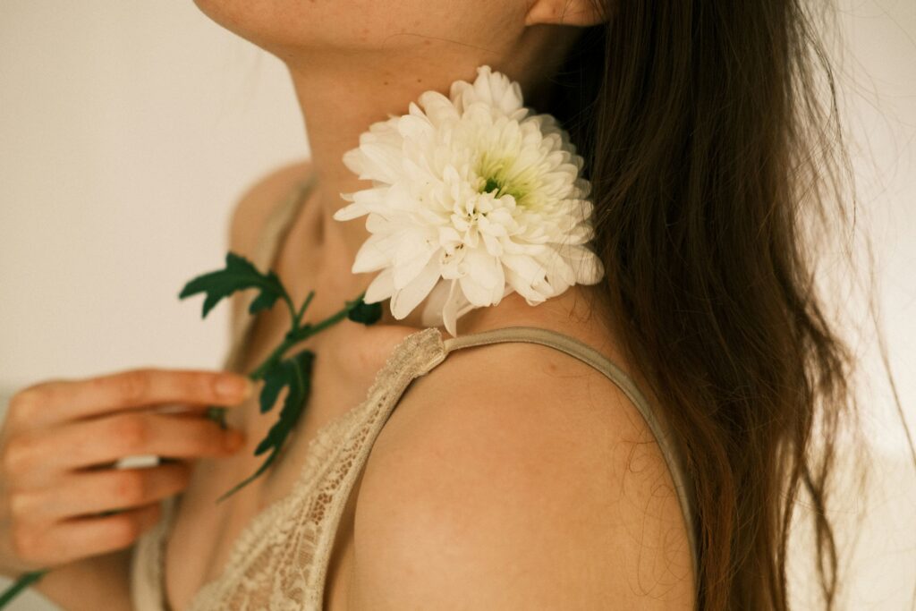 a woman in her feminine energy