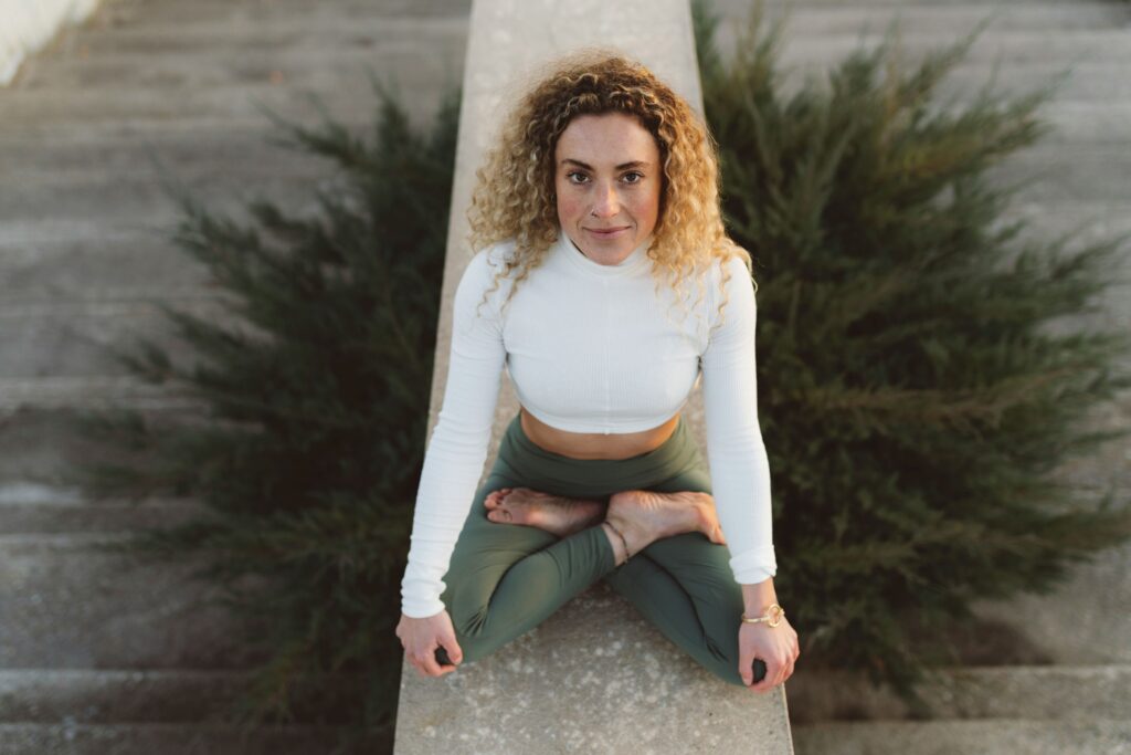 a woman in her feminine energy