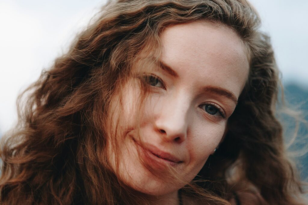 a woman in her feminine energy