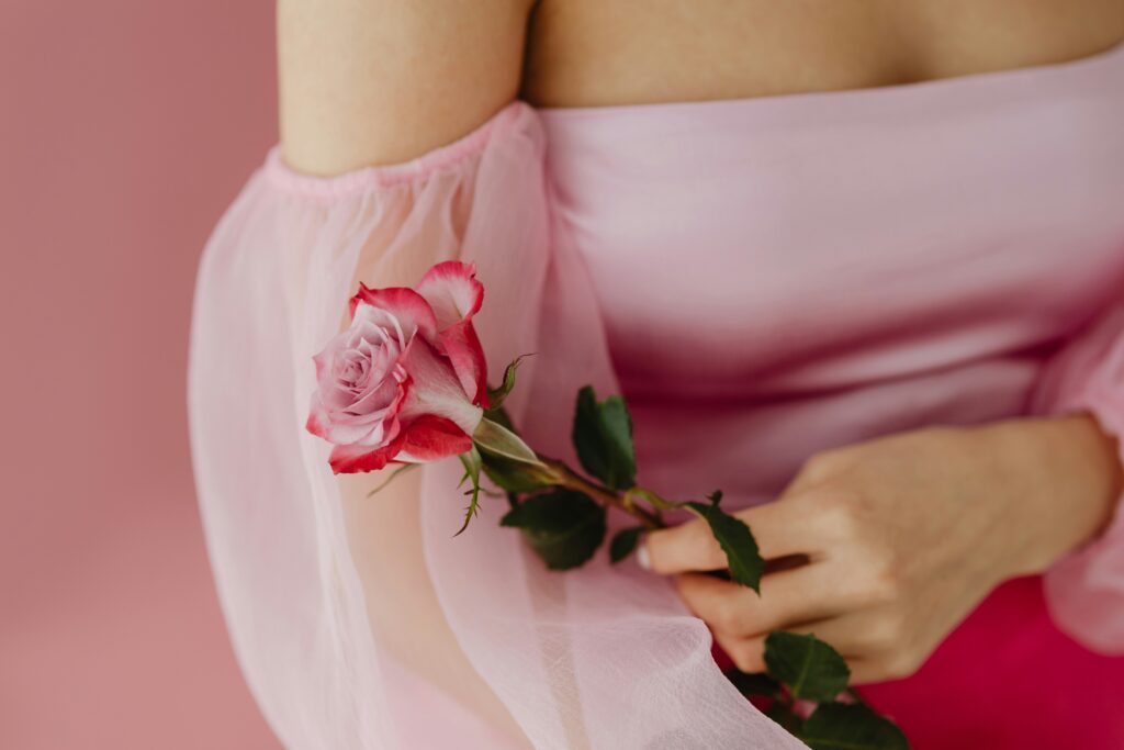 a woman in her feminine energy