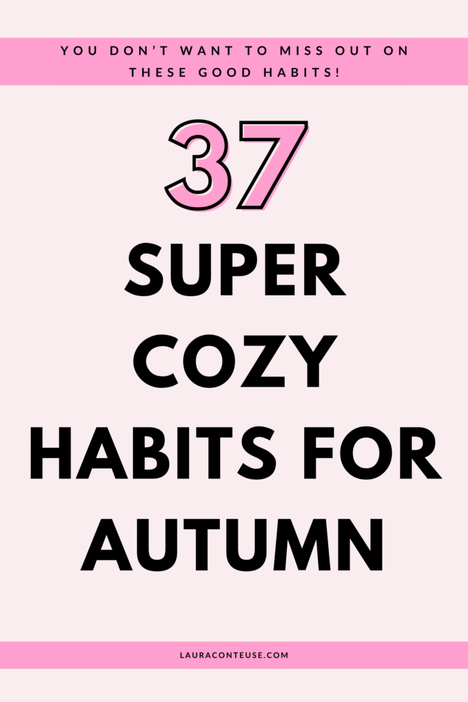 a pin that says in a large font habits for autumn
