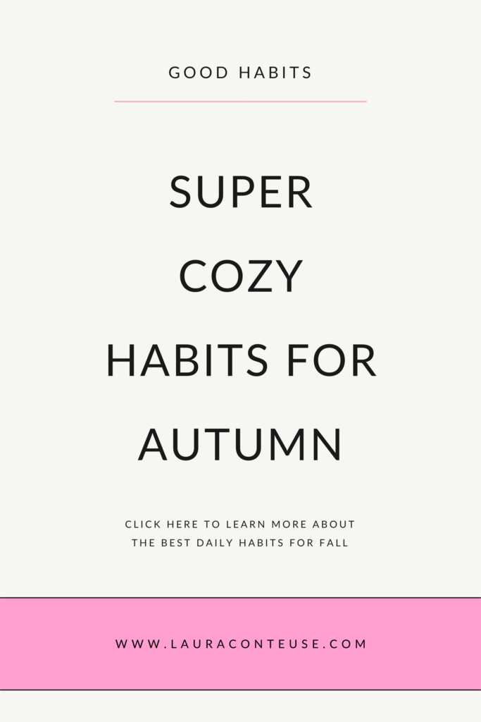 a pin that says in a large font habits for autumn