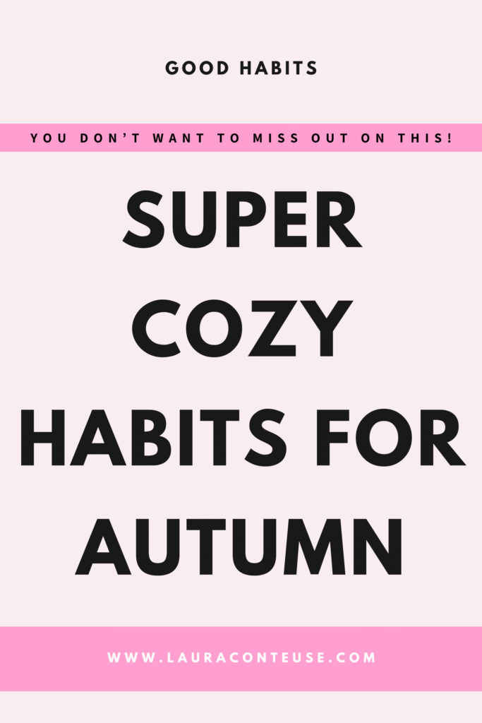 a pin that says in a large font habits for autumn