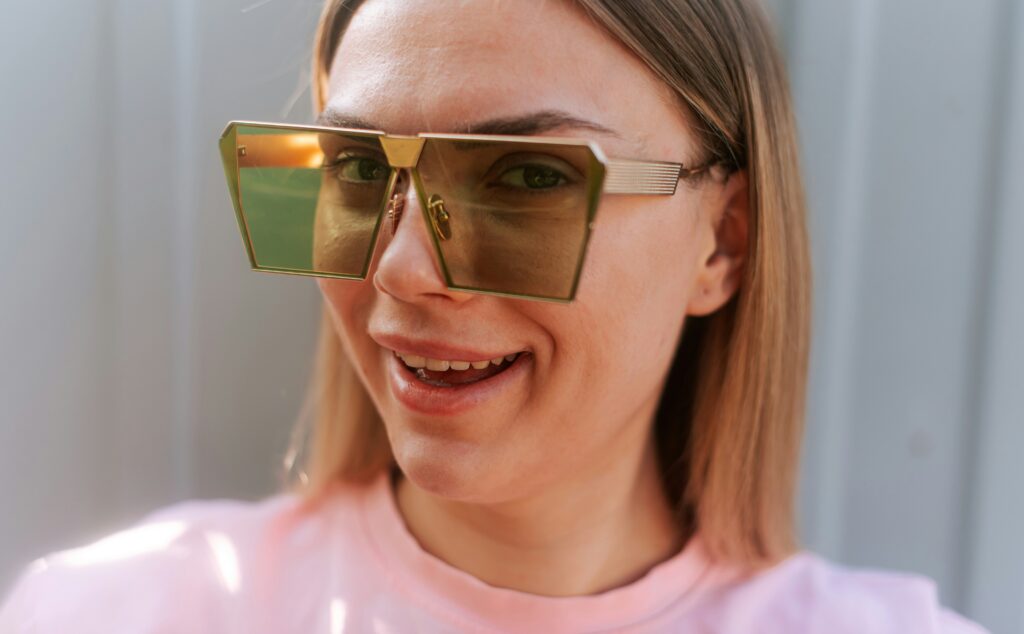 a content and happy woman