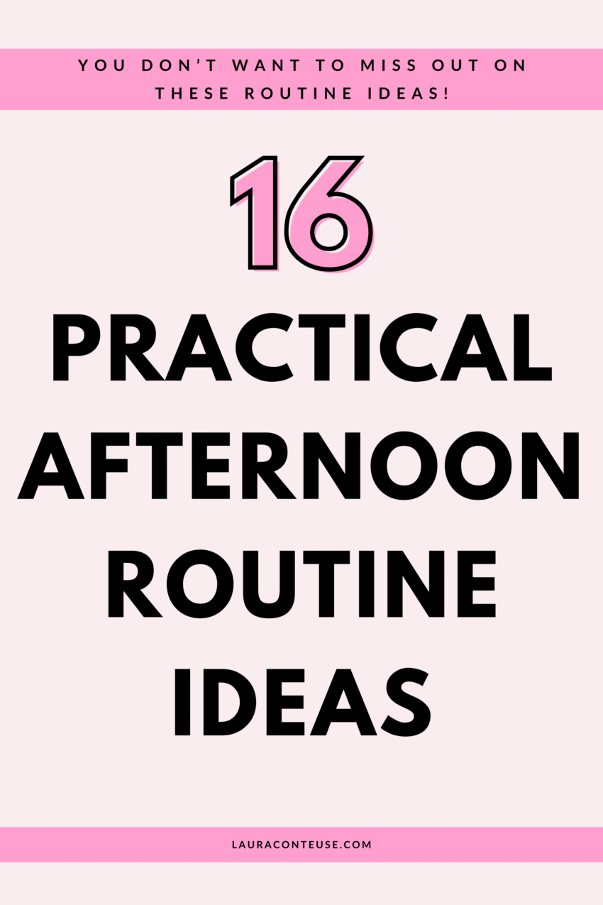 Afternoon Rotine 16 Productive Afternoon Routine Ideas to Beat the Slump