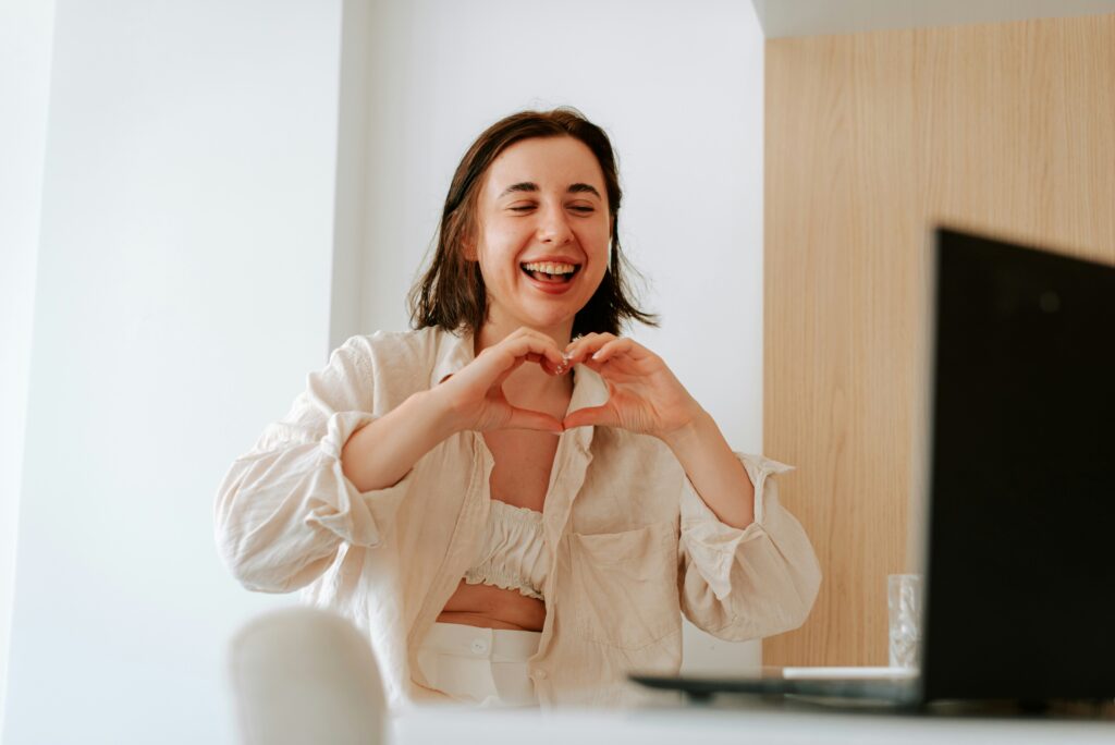 a woman who accepts herself