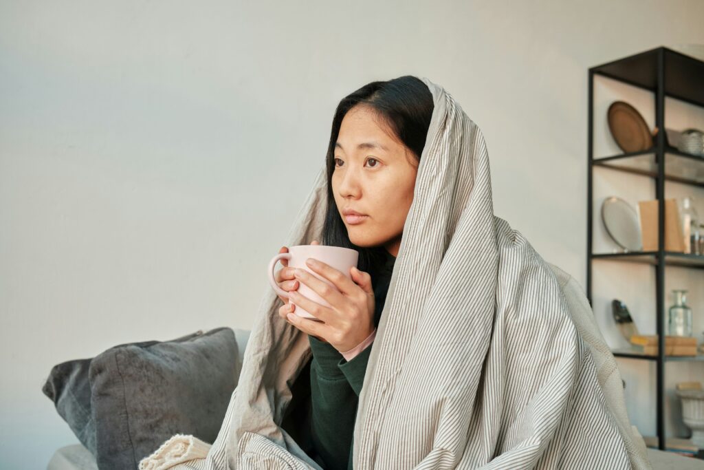a calm woman