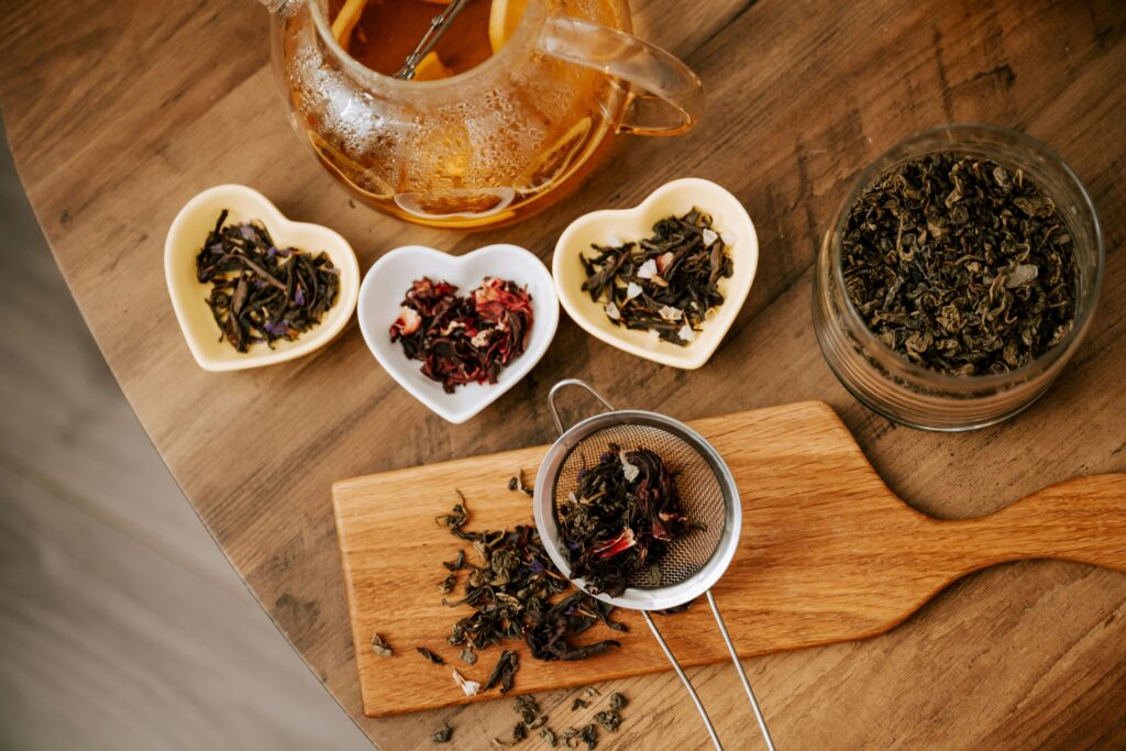 herbal tea selection