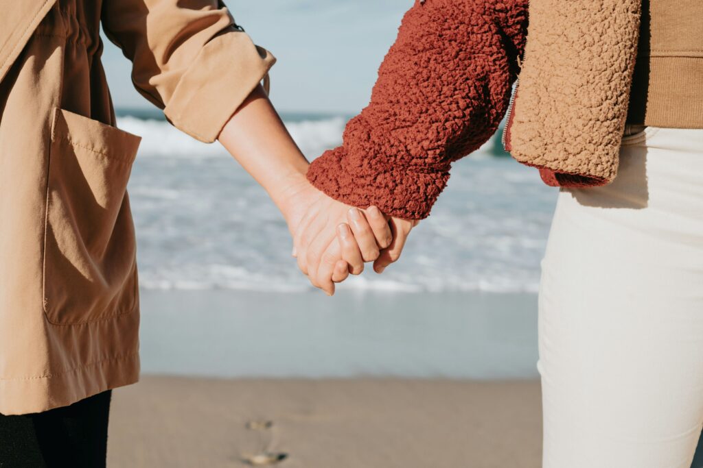 people holding hands