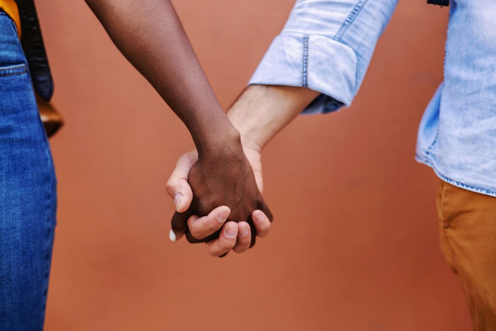 people holding hands