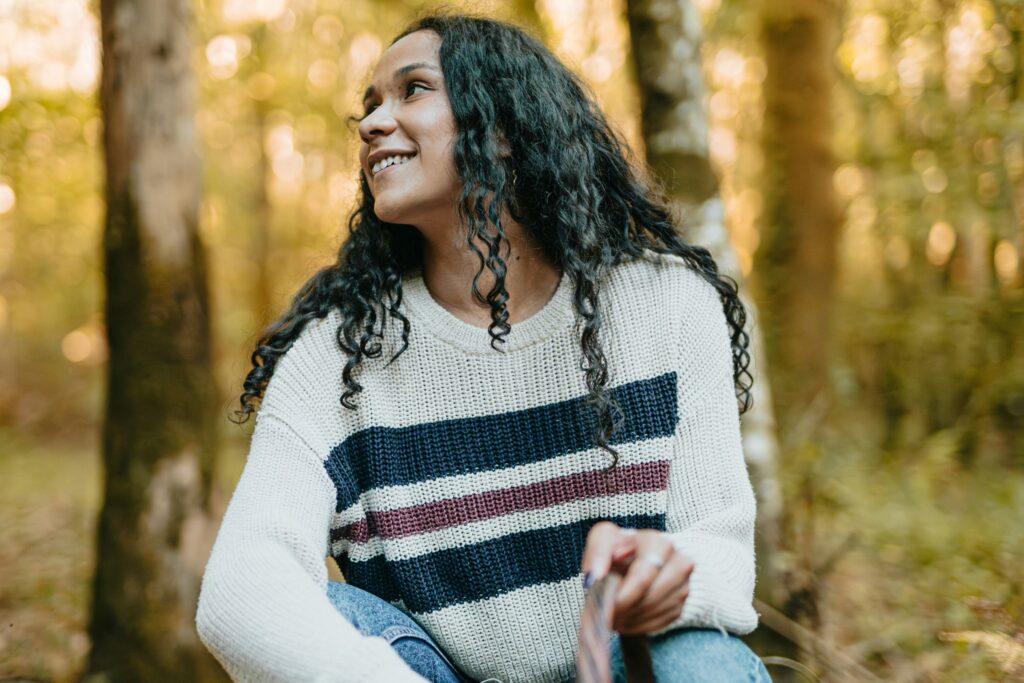 a happy woman