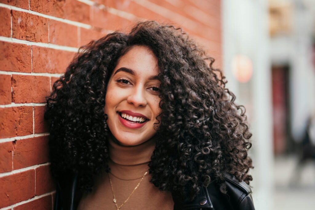 a happy woman