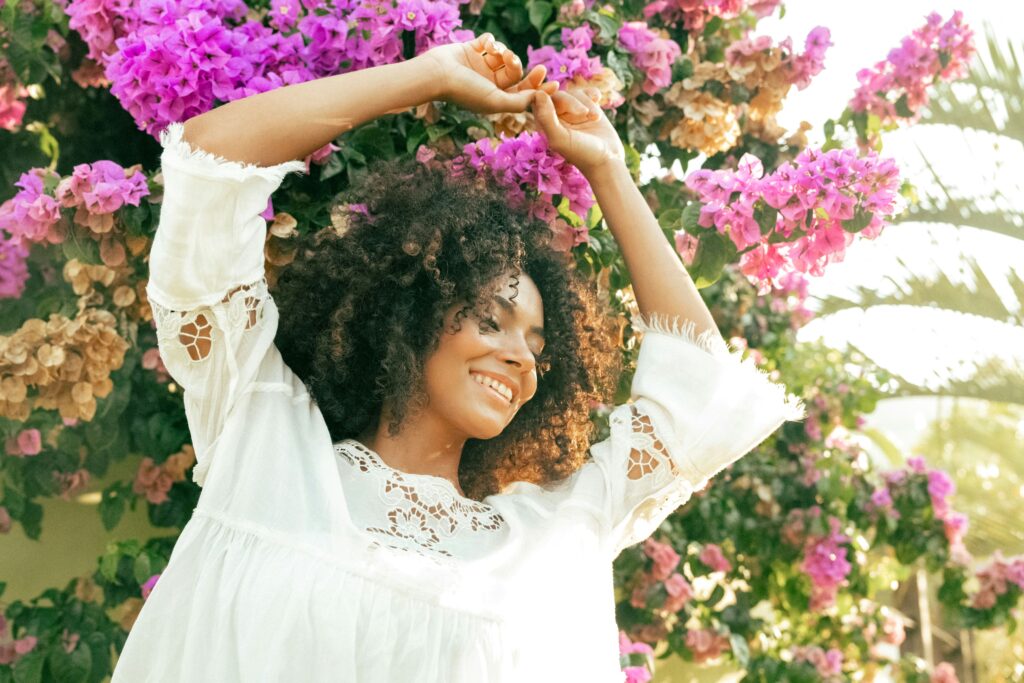 a happy woman