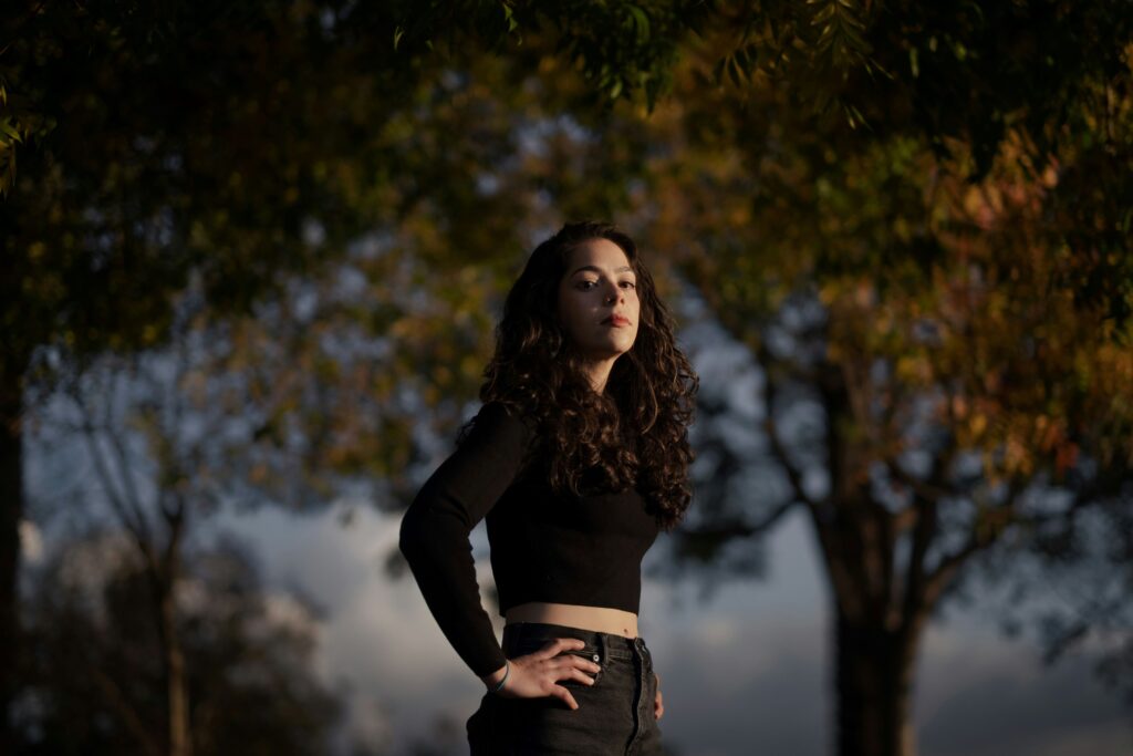 a confident woman