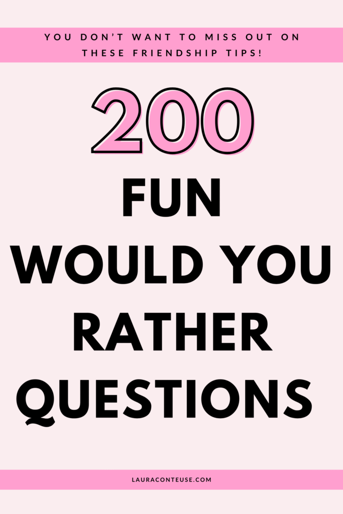 a pin that says in a large font would you rather questions