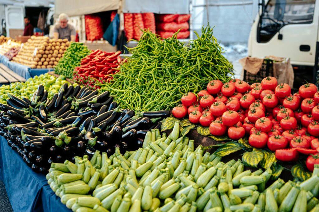 farmer's market produce that's colorful