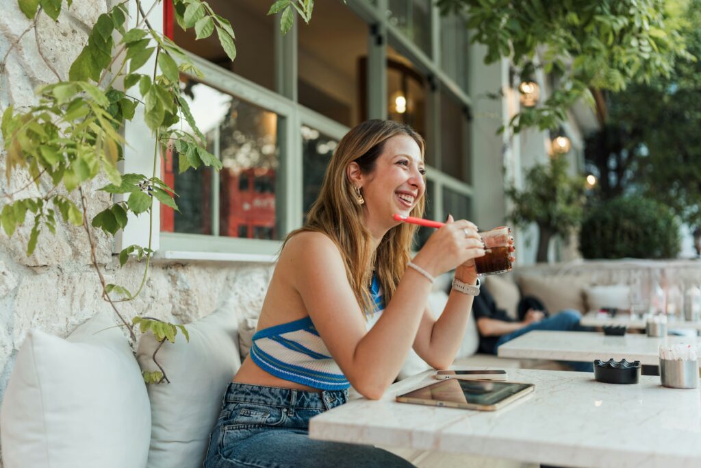 a happy woman