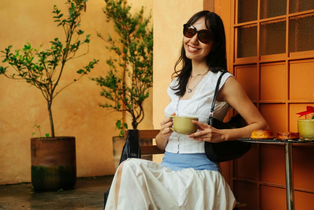 a happy woman
