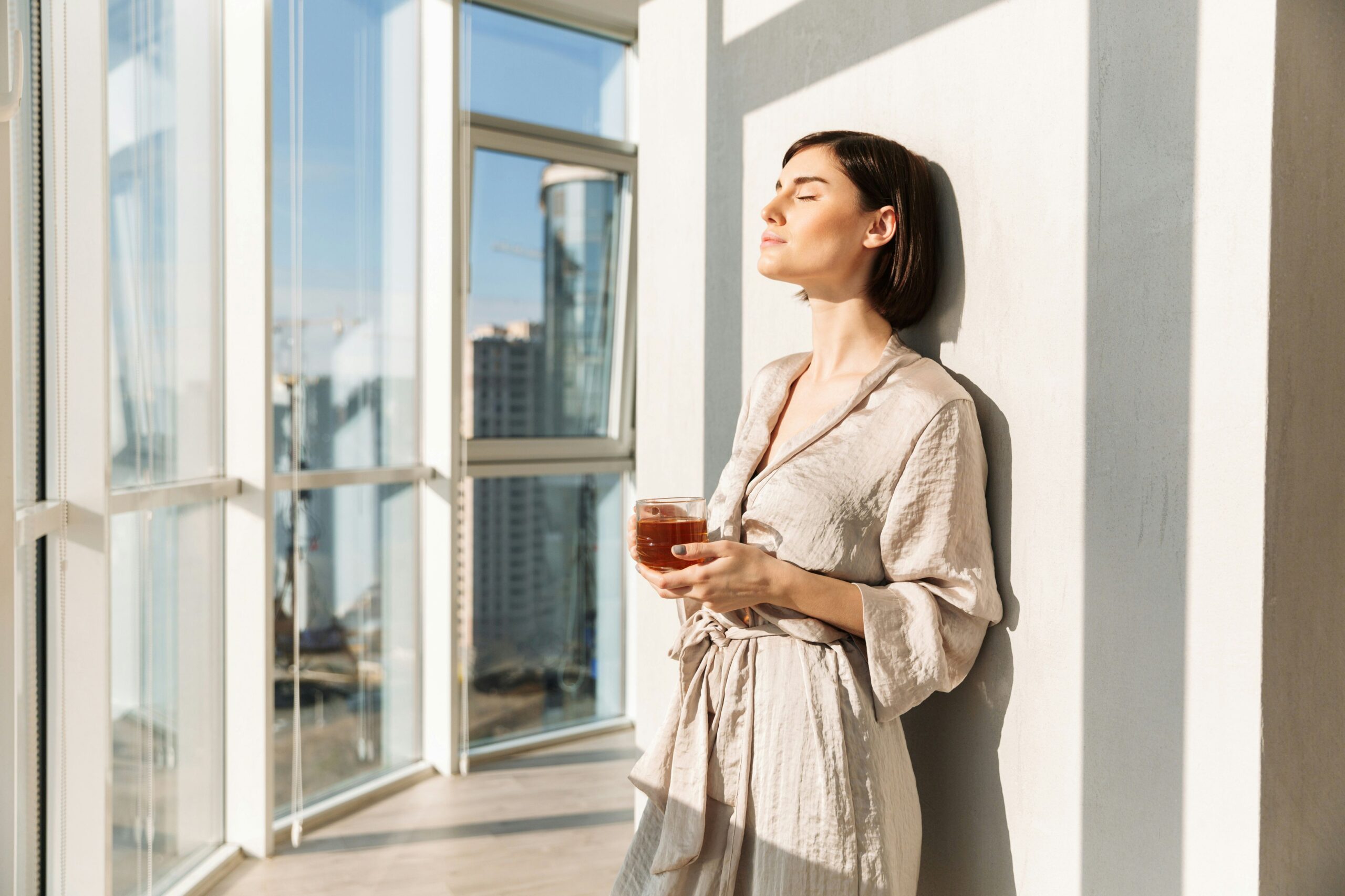 a featured image for a blog post about low energy morning routine