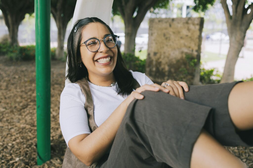 a happy woman