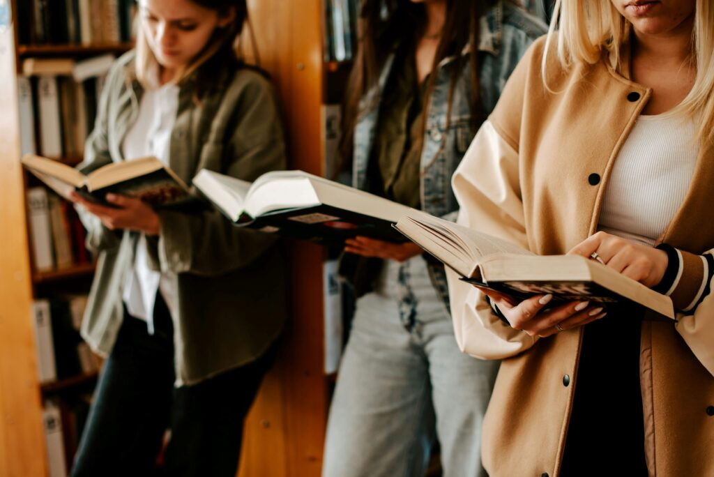 women in a book club