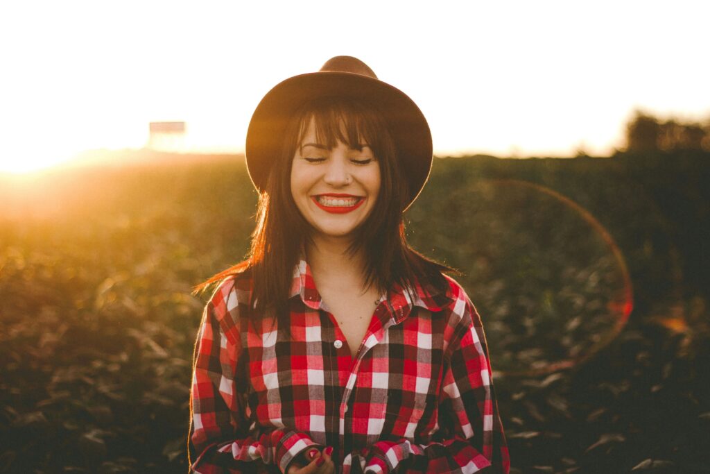 a happy woman