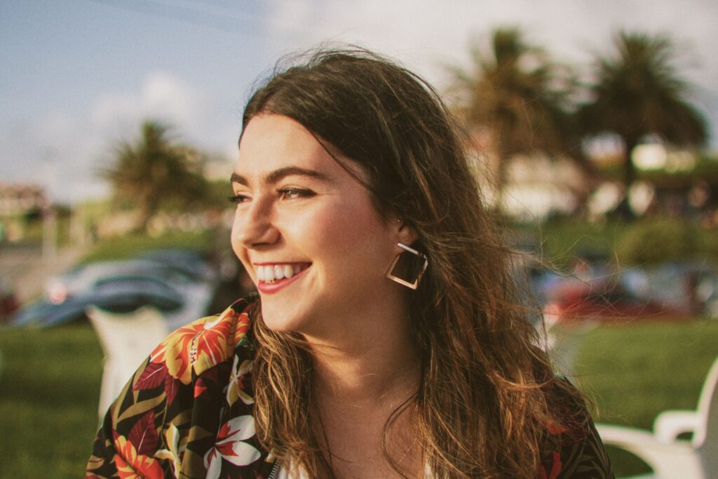 a happy woman