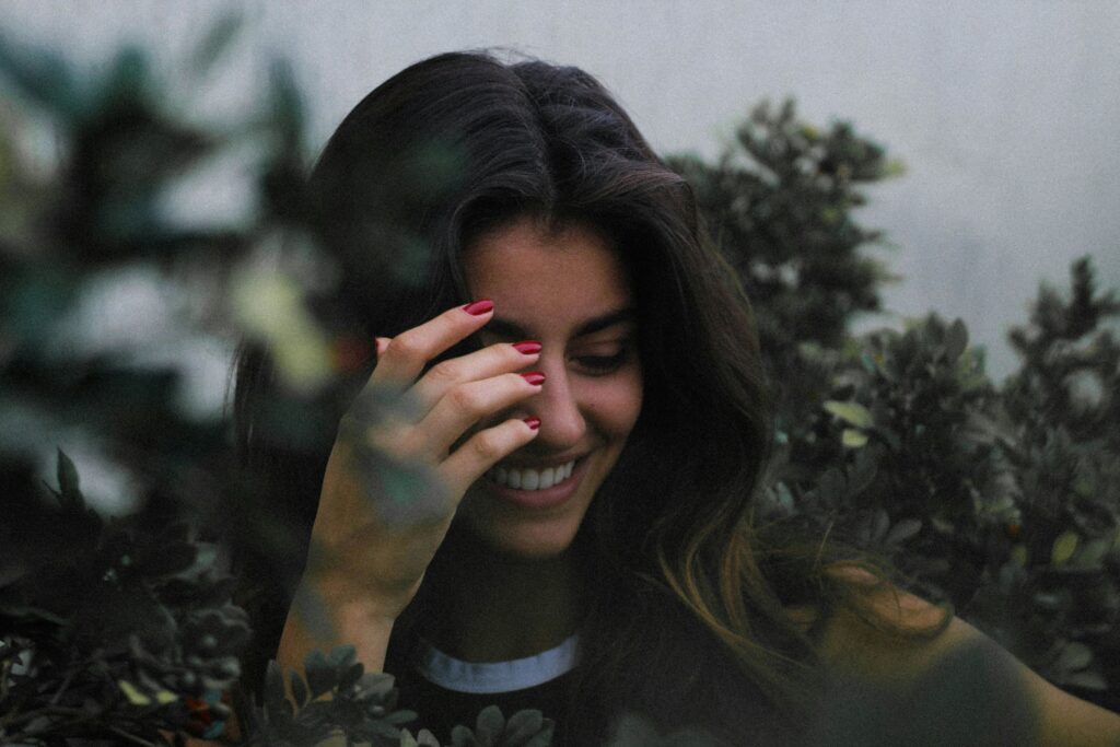 a happy woman