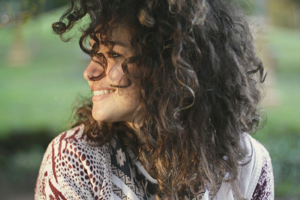a happy woman